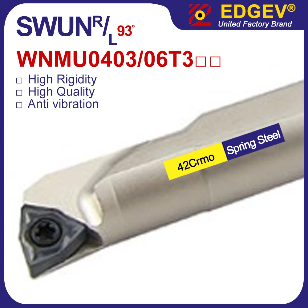 

S10K S12M SWUNR04 10 internal turning tool S1016M S1416M S1620M SWUNR04 metal lathe cutter inner hole boring bar for WNMG040304