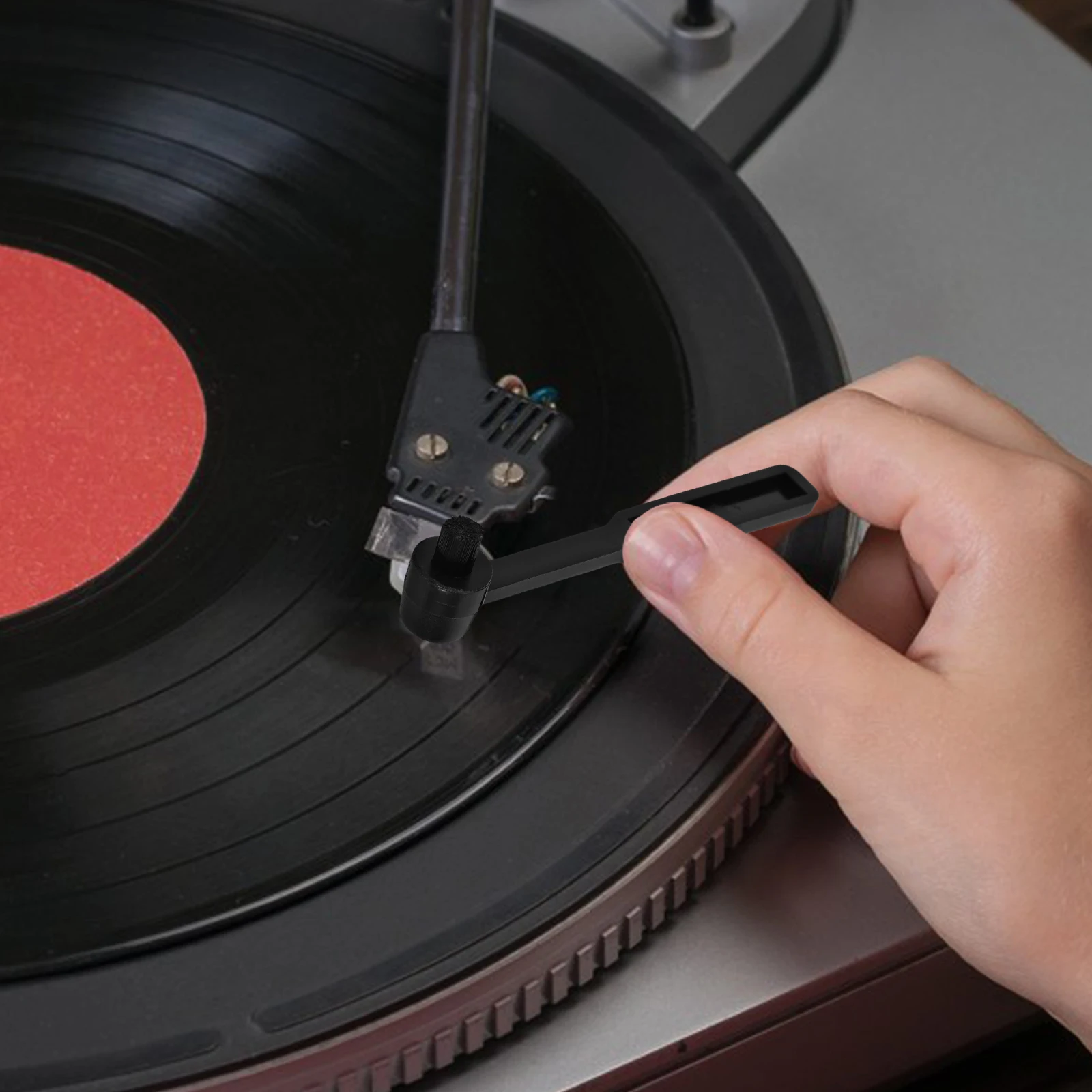 

1 set Cleaning Vinyl Records Anti Static Anti Static Vinyl Brush Turntable Tools Record Care Dust Remover Safe Material