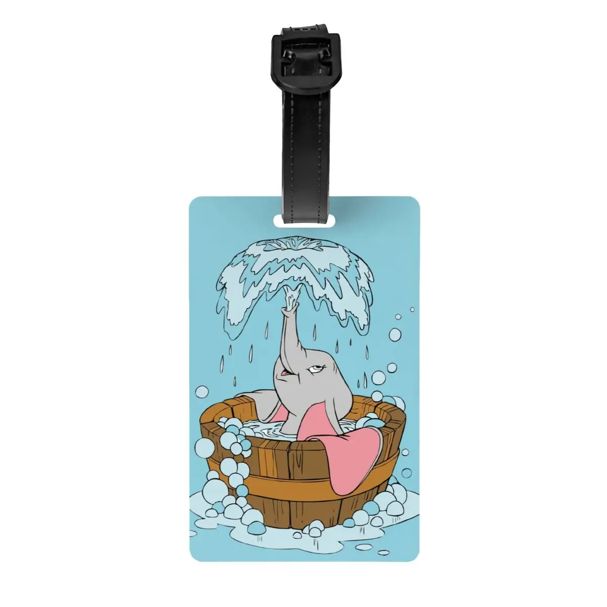 

Custom Dumbo Movie Luggage Tag With Name Card Cartoon Privacy Cover ID Label for Travel Bag Suitcase