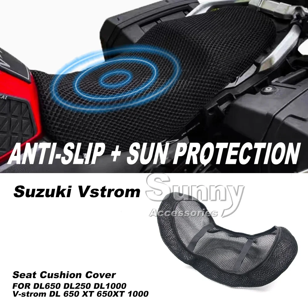 For Suzuki Vstrom DL650 DL250 DL1000 V-strom DL 650 XT 650XT 1000 Accessories Seat Cover Protector Insulation Seat Cushion Cover