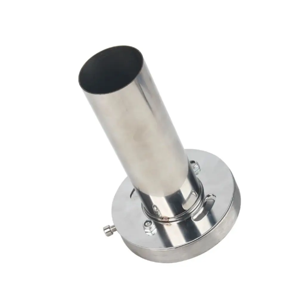 304 Stainless Steel Exhaust Muffler Tip Universal Stainless Chrome Tailpipe Muffler Tip Removable Round Noise Reducer