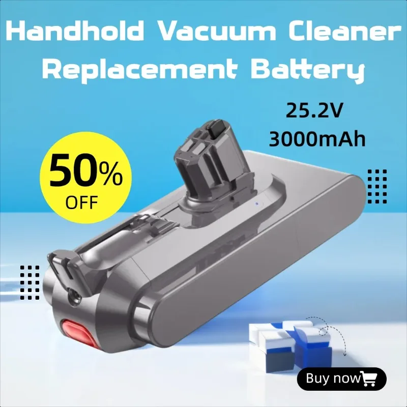 

25.2V 3000mAh for Dyson V11 SV14 SV17 SV15 Cordless Handhold Vacuum Cleaner Replacement Battery