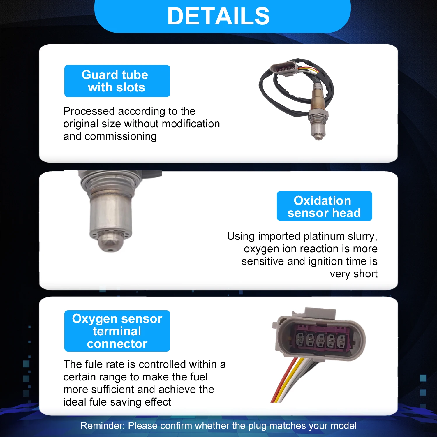 مستشعر الأوكسجين الأمامي 06K906262CS 06K906262CB 8V0906262 لأودي S3 VW Golf R 2015-2018 2.0L 8V0 906 262 D 8V0906262D #4