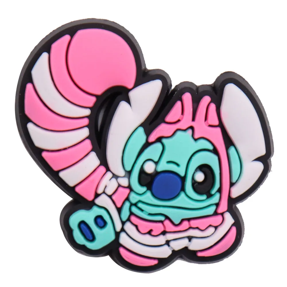 

9-100PCS MINISO New Stitch & Lilo shoes Charms Random style Decorations PVC Shoe Accessories Decoration Sandals Shoe Party Gifts