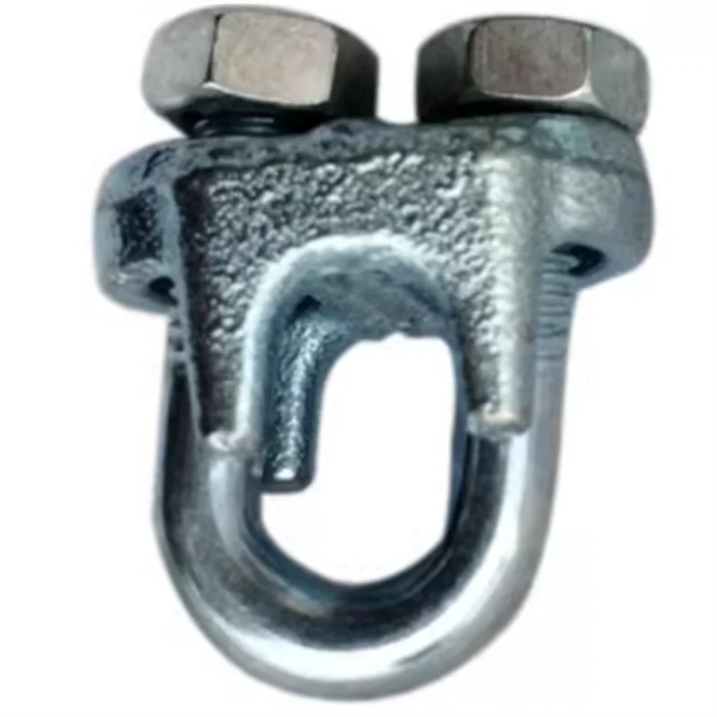 Sujetador de cabeza de abrazadera galvanizada en forma de U, cuerda de alambre de acero de grúa, 6mm, 8mm, 10mm, 12mm, 15mm, 18mm