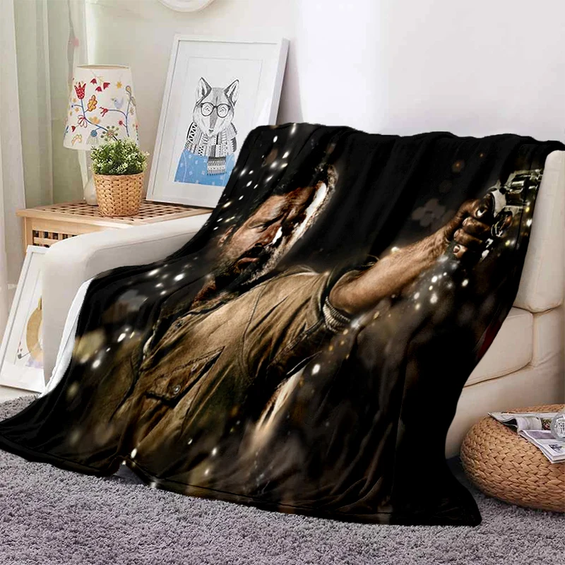 Drama The Walking Dead Series Soft Throw Blanket Zombie Movie Printed Bedspread Sofa  Couch Camping Cover Home Decor