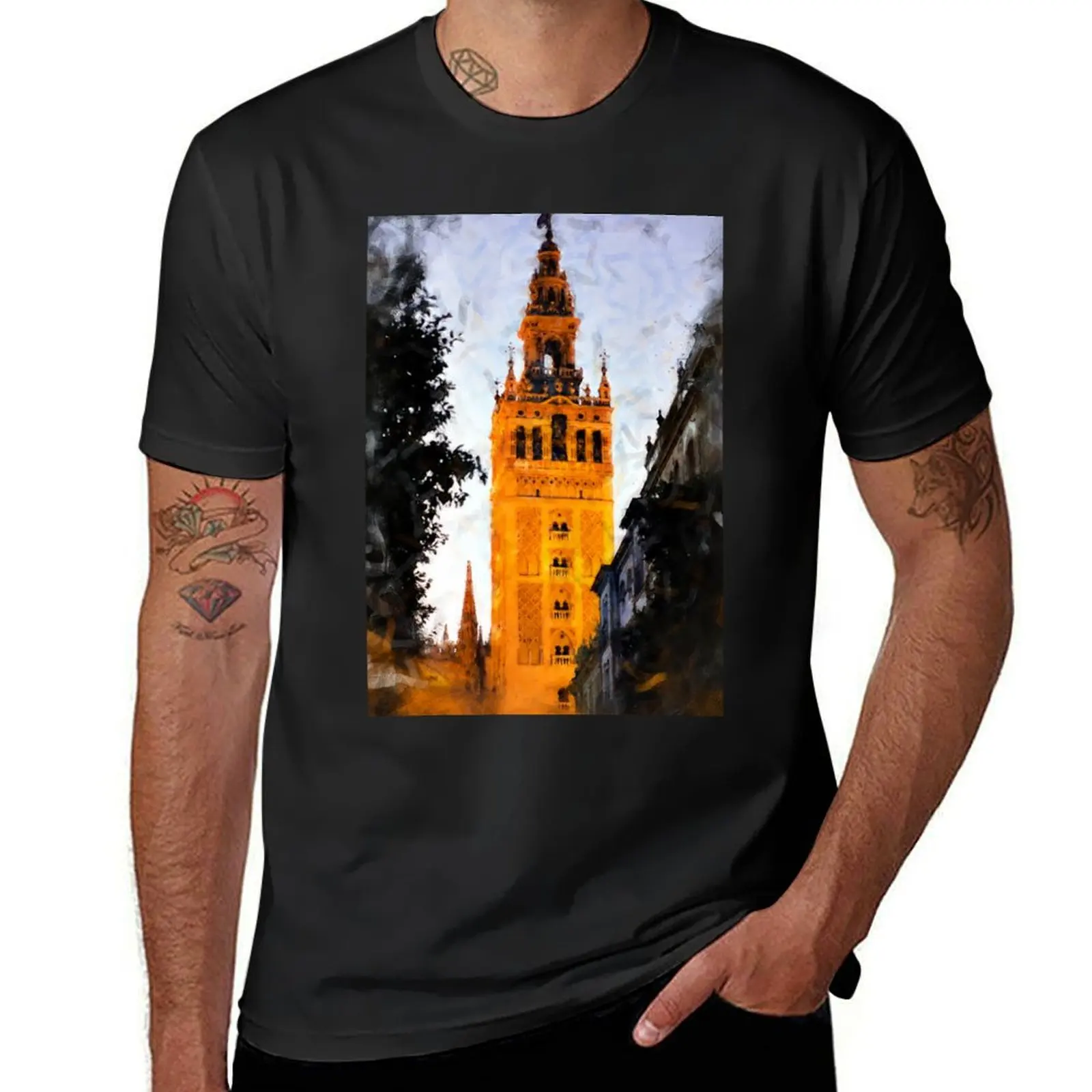

Seville, Giralda T-Shirt blanks shirts graphic tees plus size tops slim fit t shirts for men