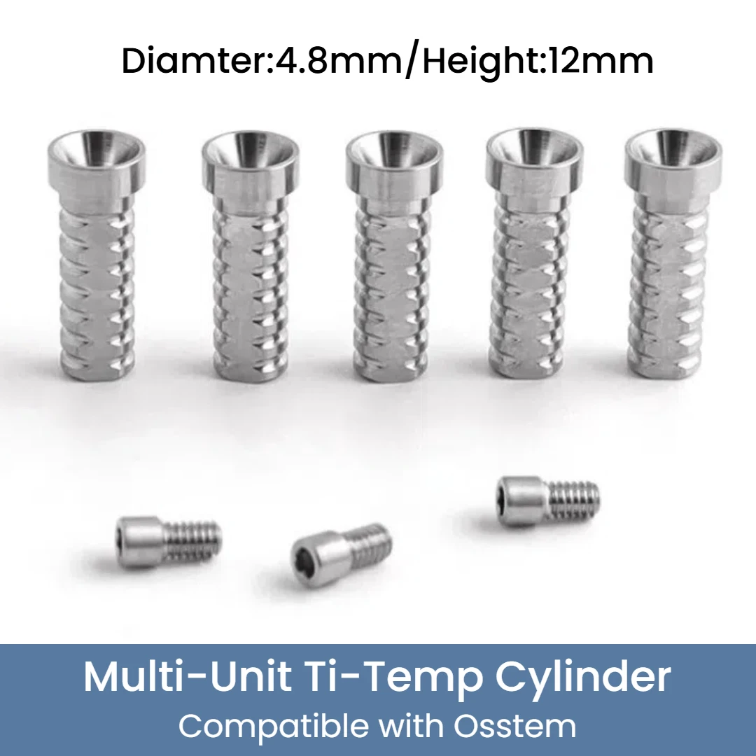 Titanium Sleeve Temporary Cylinder Ti MU Sleeve Multi Unit 4.8mm Abutment Fit With Oss