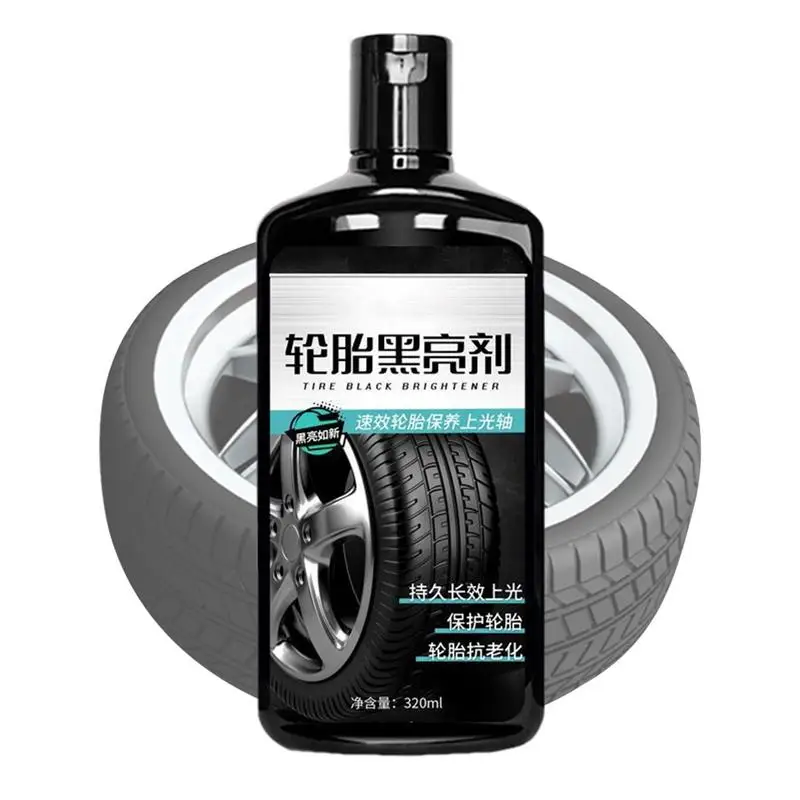 

Tire Shine 320ml Tire Polish Long-lasting Tire Protectant Gel Fast Drying Gloss Wheel Care Shine Waterproof For Cars Automobile