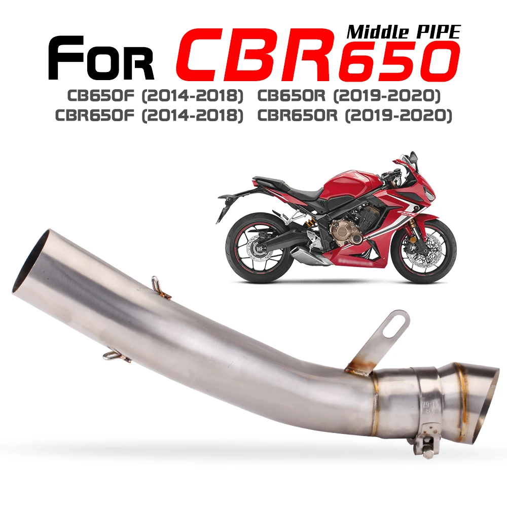 

For Honda CB650 CBR650 2014-2018/2019-2020 Motorcycle Exhaust & Exhaust Systems - Stainless Steel Middle Link Pipe