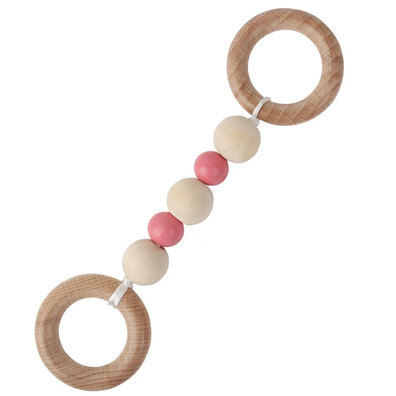 Beech Wood Baby Play Gym Frame Newborn Activity Fitness Rack Hanging Pendants Toys Crochet Rattle Teether Kids Room Decor