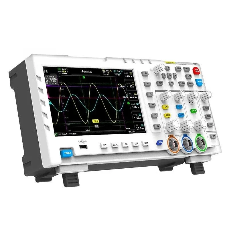 

High Precision Digital Oscilloscope Desktop Bandwidth 100M Dual Channel Signal Generator High Voltage