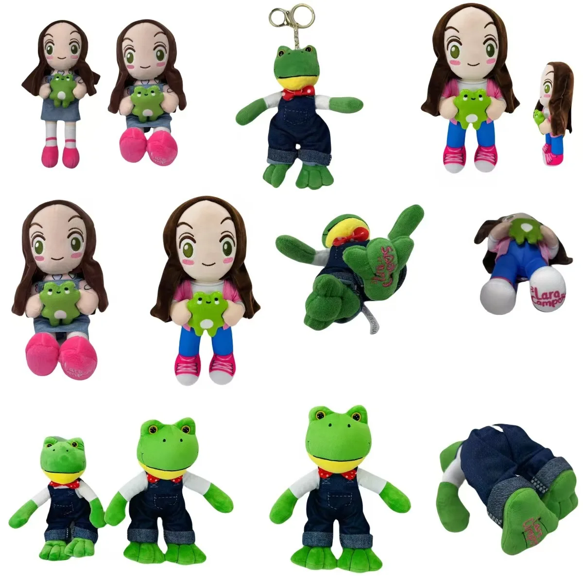 25cm New Magic Expression Plush Doll Cartoon Girl  Stuffed Animal Doll Soft Long Leg Frog Gift