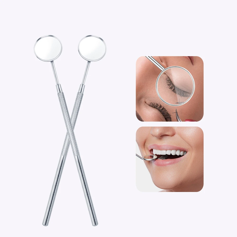 

1pc Professional Checking Eyelash Extension Mirror Multifunction Teeth Cleaning Inspect Mirror Magnifying Lash Makeup Supplies