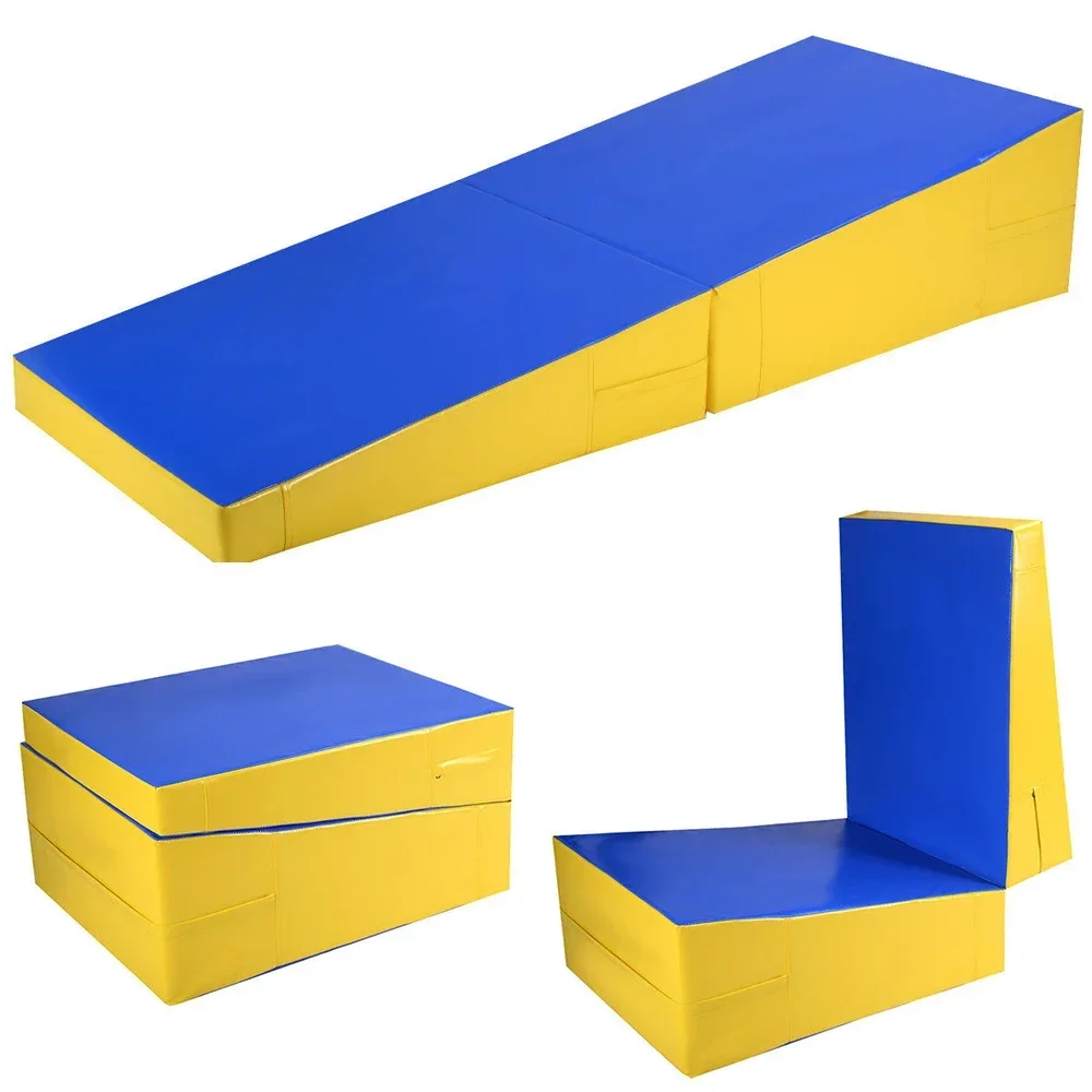 Tumbling Mats Kids Play Folding Inclines Cheese Mat Wedges shape ramp Mat