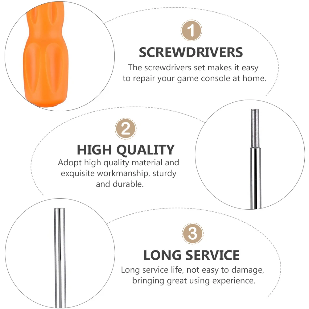 

2Pcs 3.8 4.5 Mm Console Repair Tool Set for Secure Disassembly Tasks Professional Grade Precision Portable Storage Design