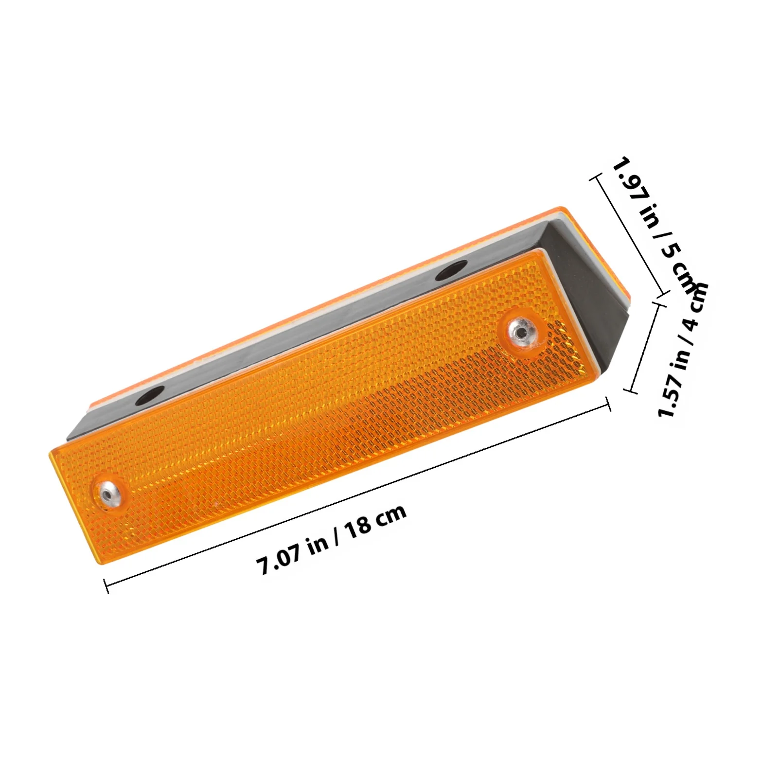 4Pcs Double-Sided Reflective Rectangular Delineators Road Reflectors Garage Highway Pavement Markers Reflective Delineators