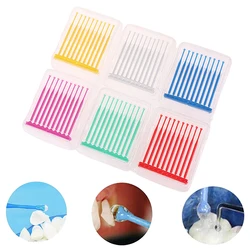 10Pcs/Box Dental Disposable Micro Applicator Brush Stick Adhesive Tip Applicator For Tooth Crown Porcelain Veneer Dentistry
