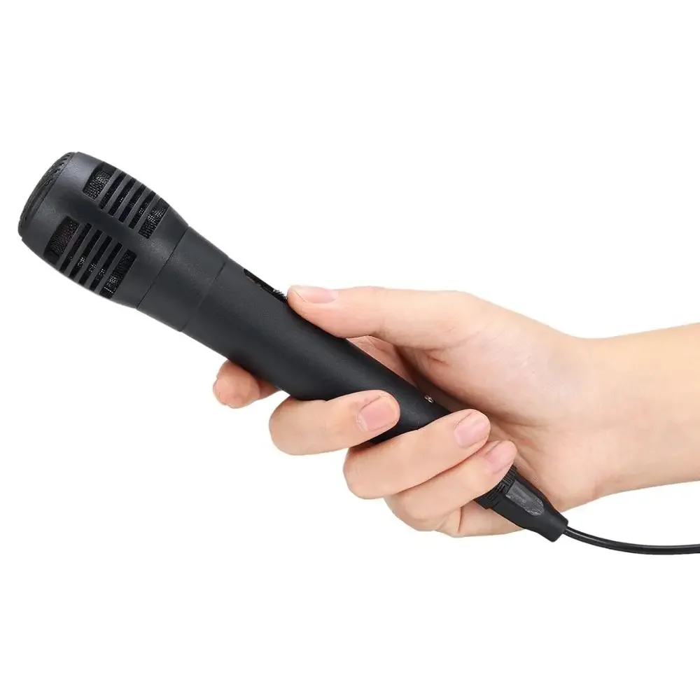 Handheld Wired Microphone Uni-directional Dynamic Professional Stereo Studio Speech Mic Audio for Karaoke