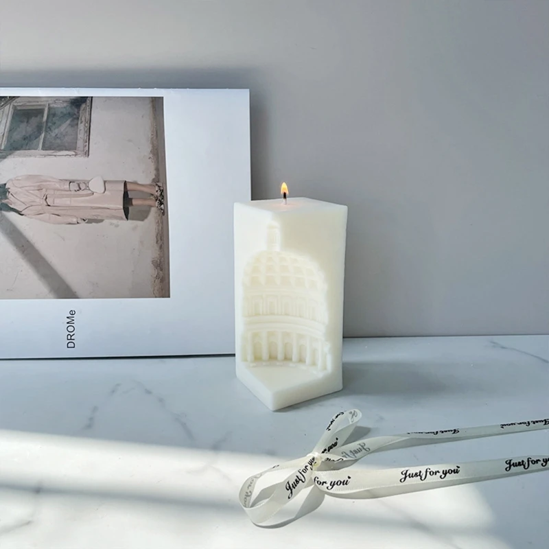 Nordic Architectural Dome Ornaments Making Gypsum Concrete Cement Silicone Mold Diy Ornaments Decoration Drop shipping