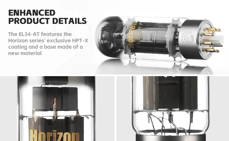 PSVANE Horizon EL34-AT Vakuumröhre ersetzt EL34 EL34B 5881 6L6 6L6GC 6CA7 6P3P KT77 HIFI Audio Röhren Elektronischer Röhrenverstärker – Detail 3