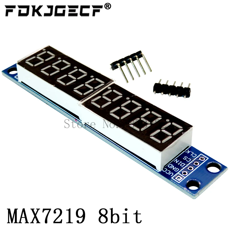 TM1637 4 Bits / TM1638 / MAX7219 8 bit Digital LED Display Module 7 Segment 0.36Inch Clock RED Anode Tube Four Serial Driver