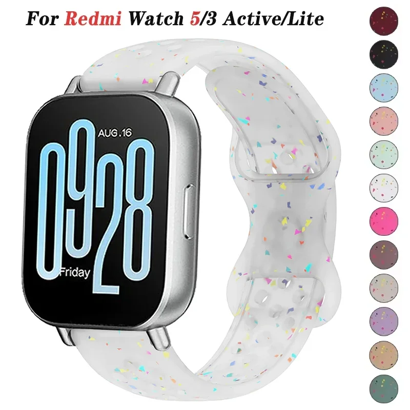 22mm Silicone Strap for Redmi Watch 5 Active Sport Bracelet Watchband Accessories Correa for Redmi Watch 5 Lite Smart Watch Band