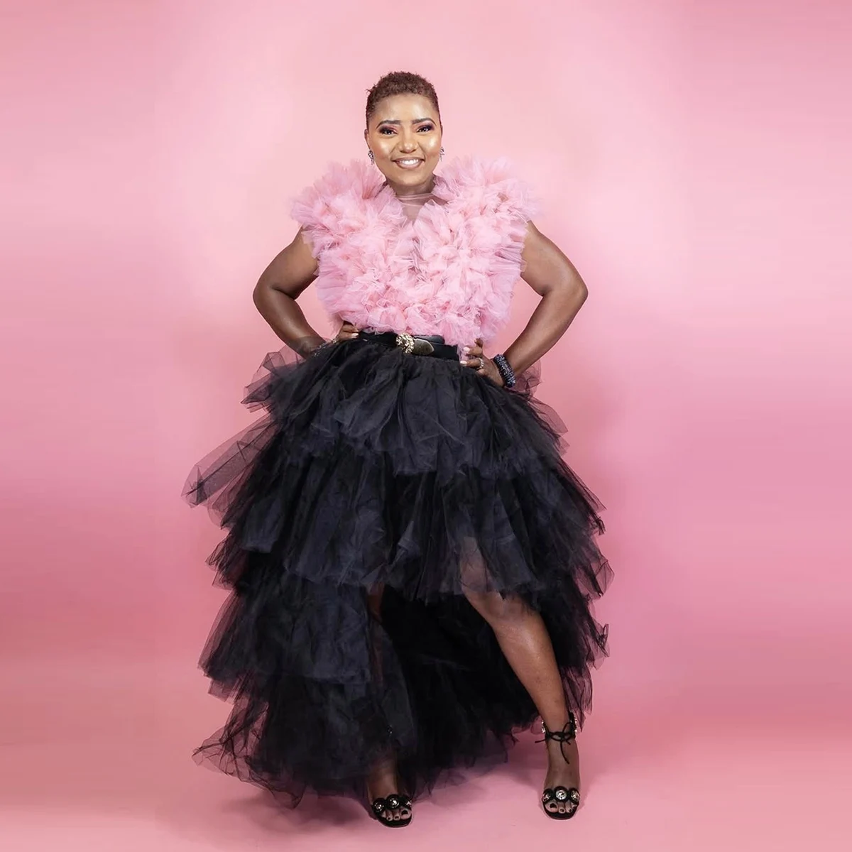 

Женские юбки-пачки, черная пышная тюлевая юбка с высоким и низким вырезом, пышное многоярусное вечернее платье макси, нижняя юбка трапециевидной формы