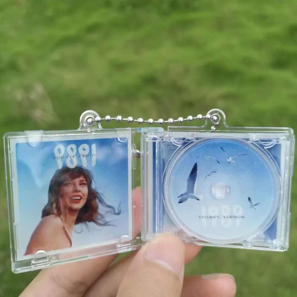 Jay Chou & Taylor Swift Mini NFC CD Keychains Designed for fans, made of acrylic, support touch-to-play music, free shipping. view 2