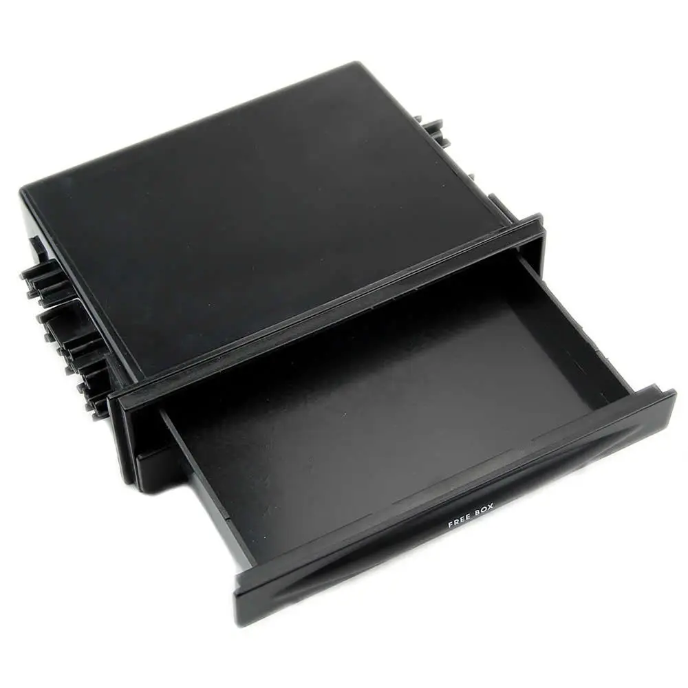 Universal Car Double Din Dash Trim Radio Pocket Kit Drink Cup Holder Storage Box
