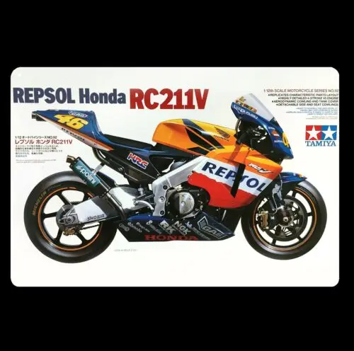 Tamiya  Repsol Racing Motorcycle Metal Poster Tin Sign 20x30cm