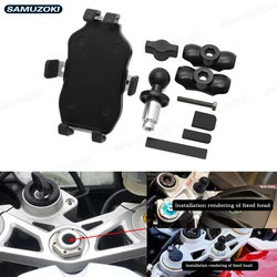 Motorcycle Phone Camera Holder Navigation Grips Bracket Adjustable for Yamaha R1 R6 BMW-S1000RR Honda F5 CBR650F