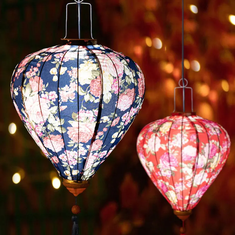 12/14inch Tradition Retro Hanging Lantern Japanese Restaurant Festival Decor Printed Lantern Chinese Vietnam New Year Lantern - Image 4