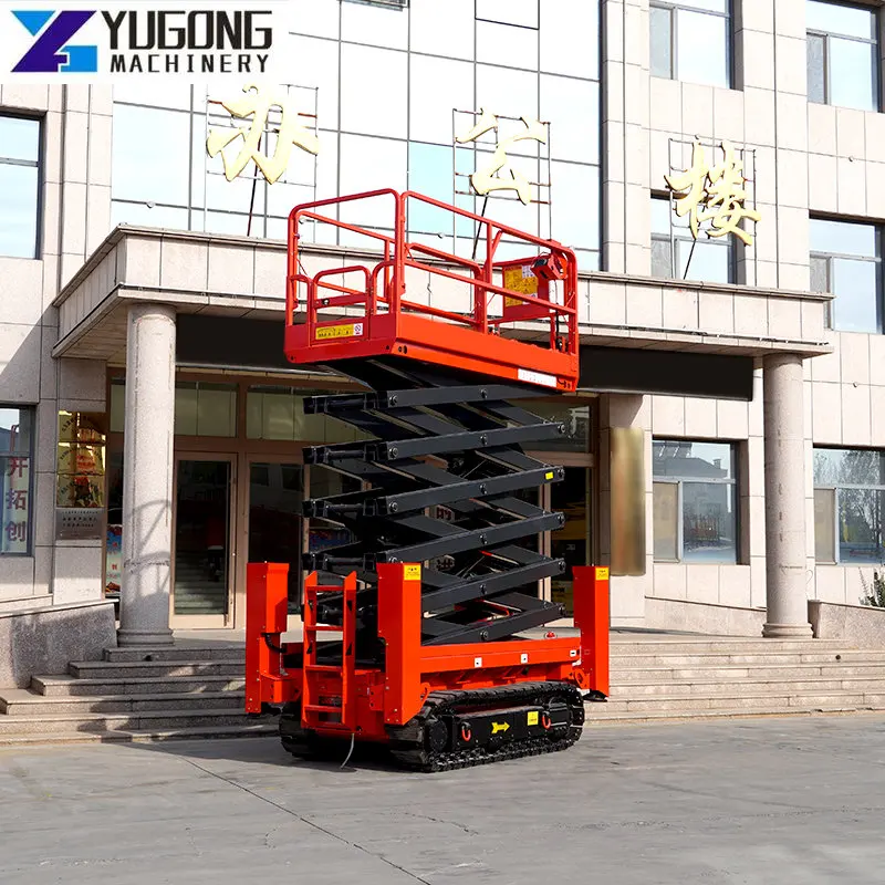 Electric Hydraulic Aerial Platform Mobile Scissor Lift for Construction Manganese Mobile Hydraulic Scissor Lift for Aerial Work