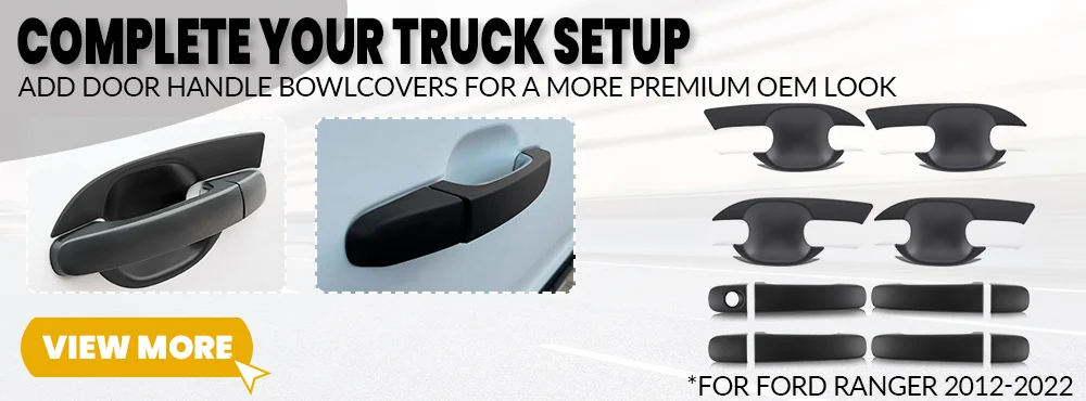 Window Deflector Rain Guard For Ford Ranger 2012~2022 Wildtrak Raptor XLT XL T6 T7 T8 Side Window Deflectors Smoked Black 4PCS
