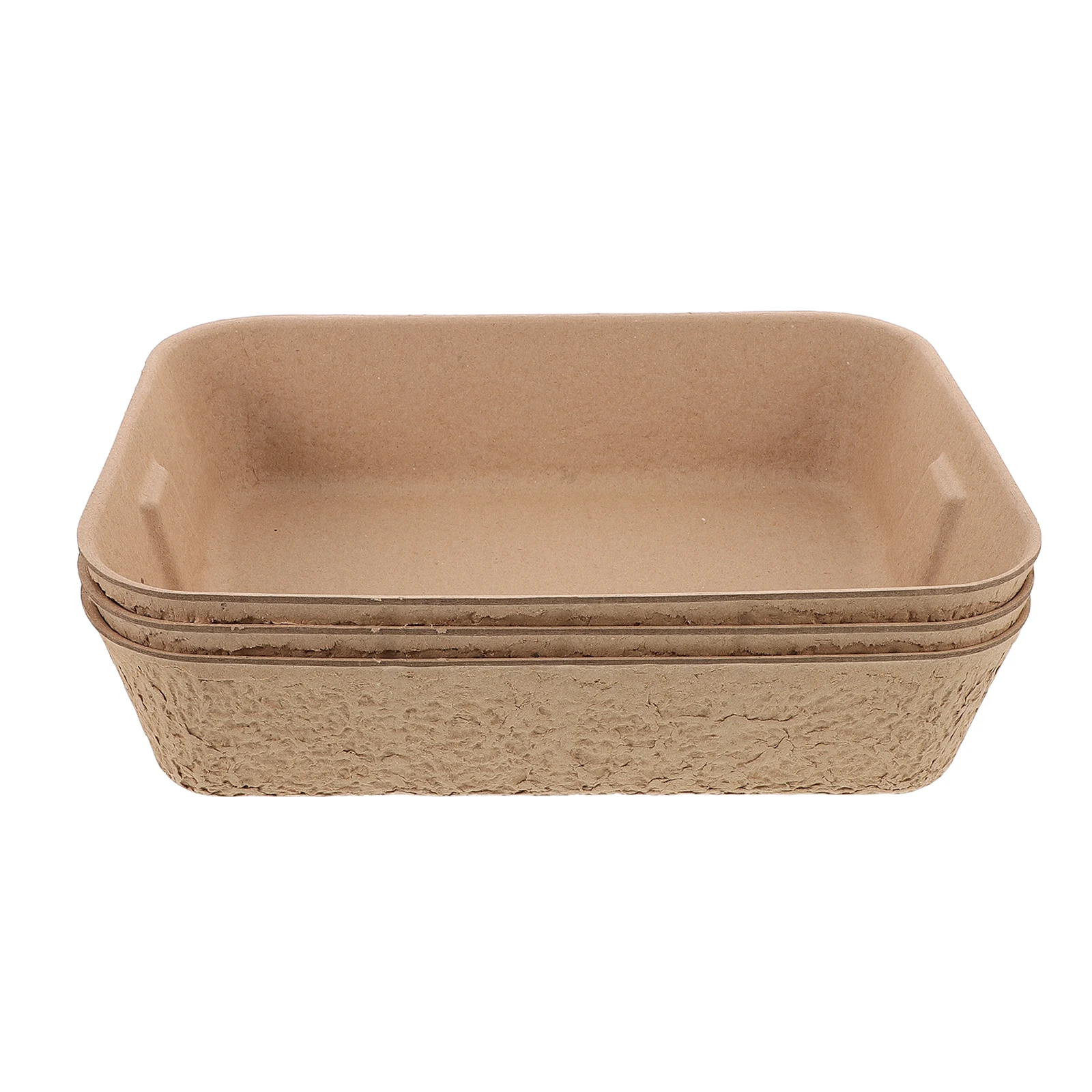 

3 Pcs Environmentally Friendly Cat Litter Pot Bunny Tray Travel Potty Pulp Small Animal Supplies Rabbit Pet