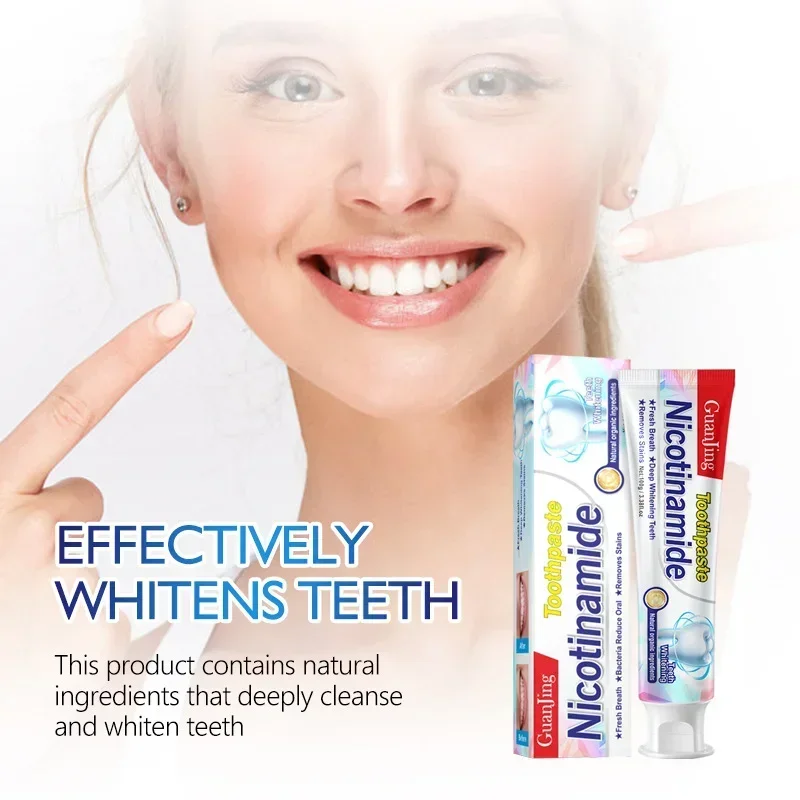 Niacinamide Whitening Toothpaste Fresh Breath Whitening Teeth Cleaning To Remove Bad Breath Effectively Treating Dental Calculus