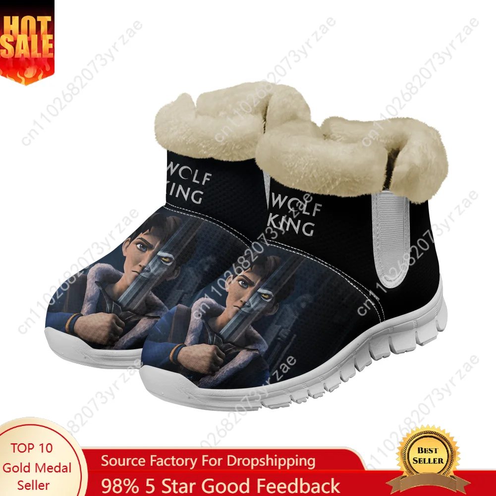 حذاء وولف كينج الدافئ للرجال والنساء للمراهقين، حذاء خارجي عالي الجودة، حذاء رياضي خفيف الوزن مصنوع حسب الطلب