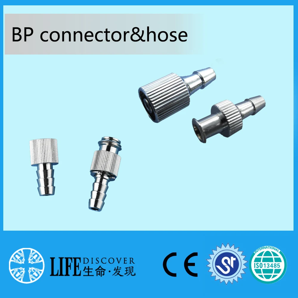 EMSLIFE LC25 LC27 metalowe złącze luer gazowe mankiet NIBP szybkozłącze BP kompatybilne z GE colin wellch allyen