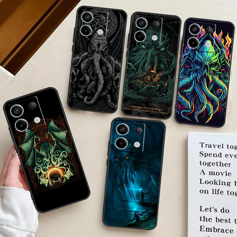 Cthulhu Mythos Case For Redmi Note 13 Pro Plus 12 11 10 9 Pro 9S 10S 11S 12S 10A 9C 10C 12C 13C Back Cover