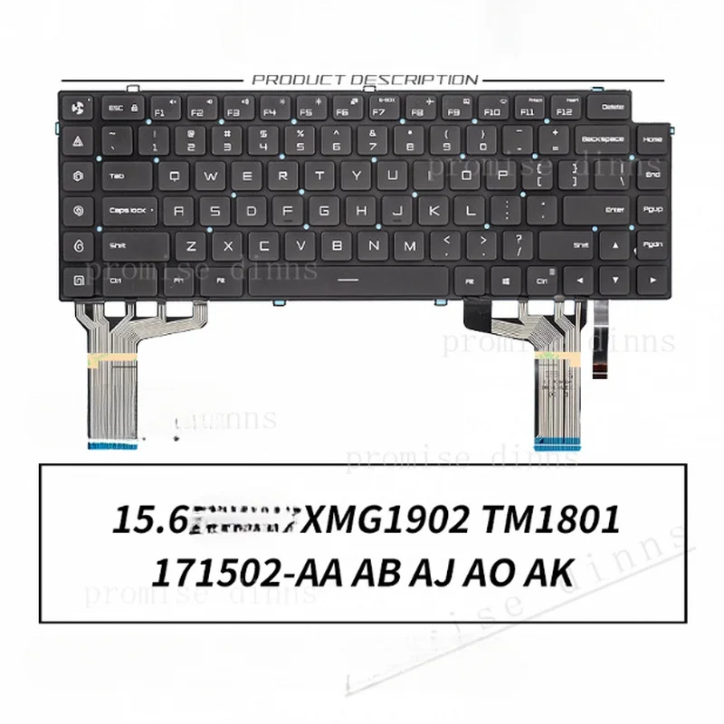 M  FOR Xiaomi RedmiBook 15.6 XMG1902 171502-AA AB AJ AO AK TM1801 Laptop Keyboard