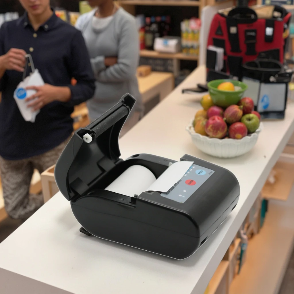 

Портативный мини-термопринтер чеков 58 мм, ручной станок для изготовления этикеток, небольшой принтер WayBill, Bluetooth-контактный мобильный телефон