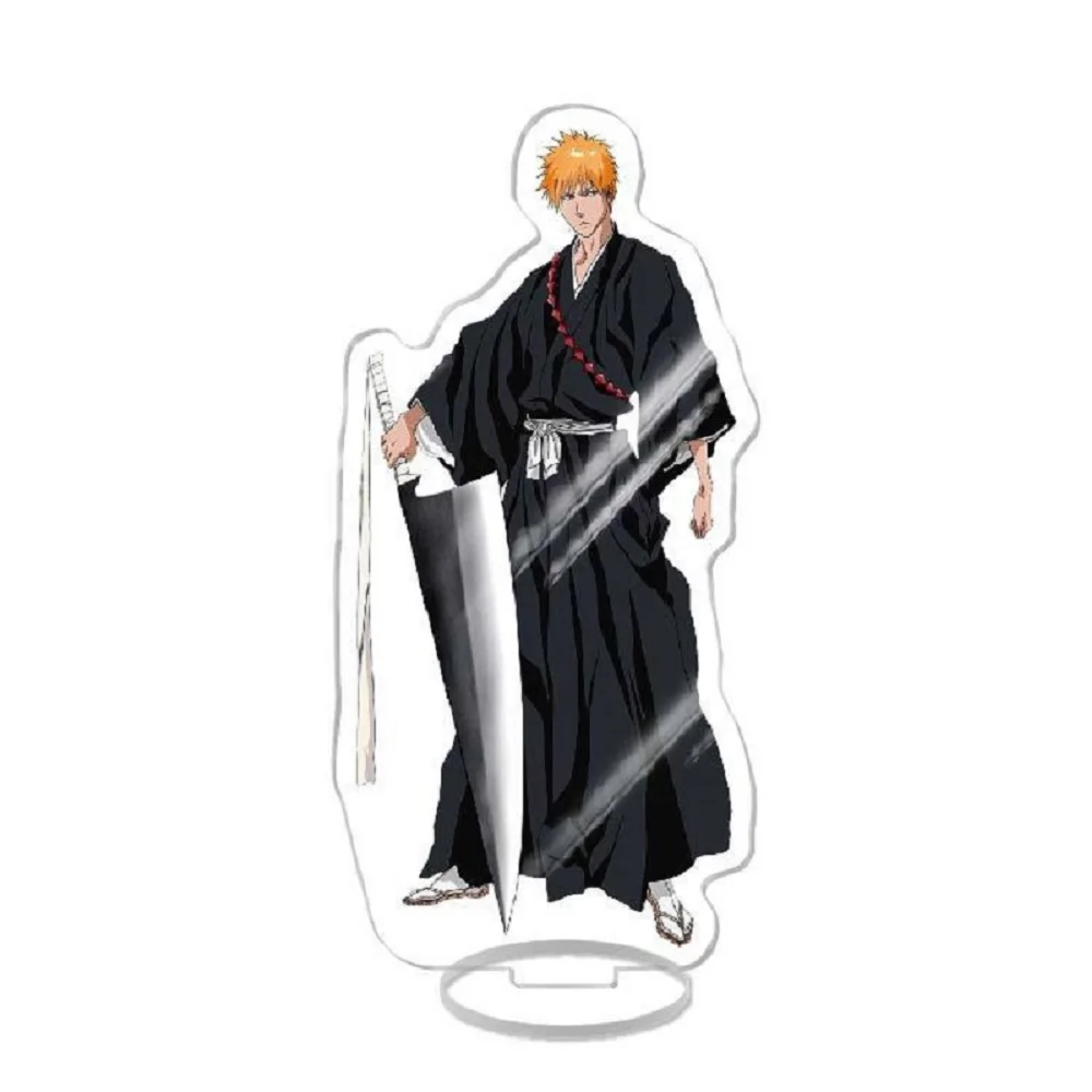 Hot Anime BLEACH Figure Kurosaki ichigo Urahara Kisuke Aizen Sousuke Cosplay Acrylic Stand Model Plate Desk Decor Standing Sign