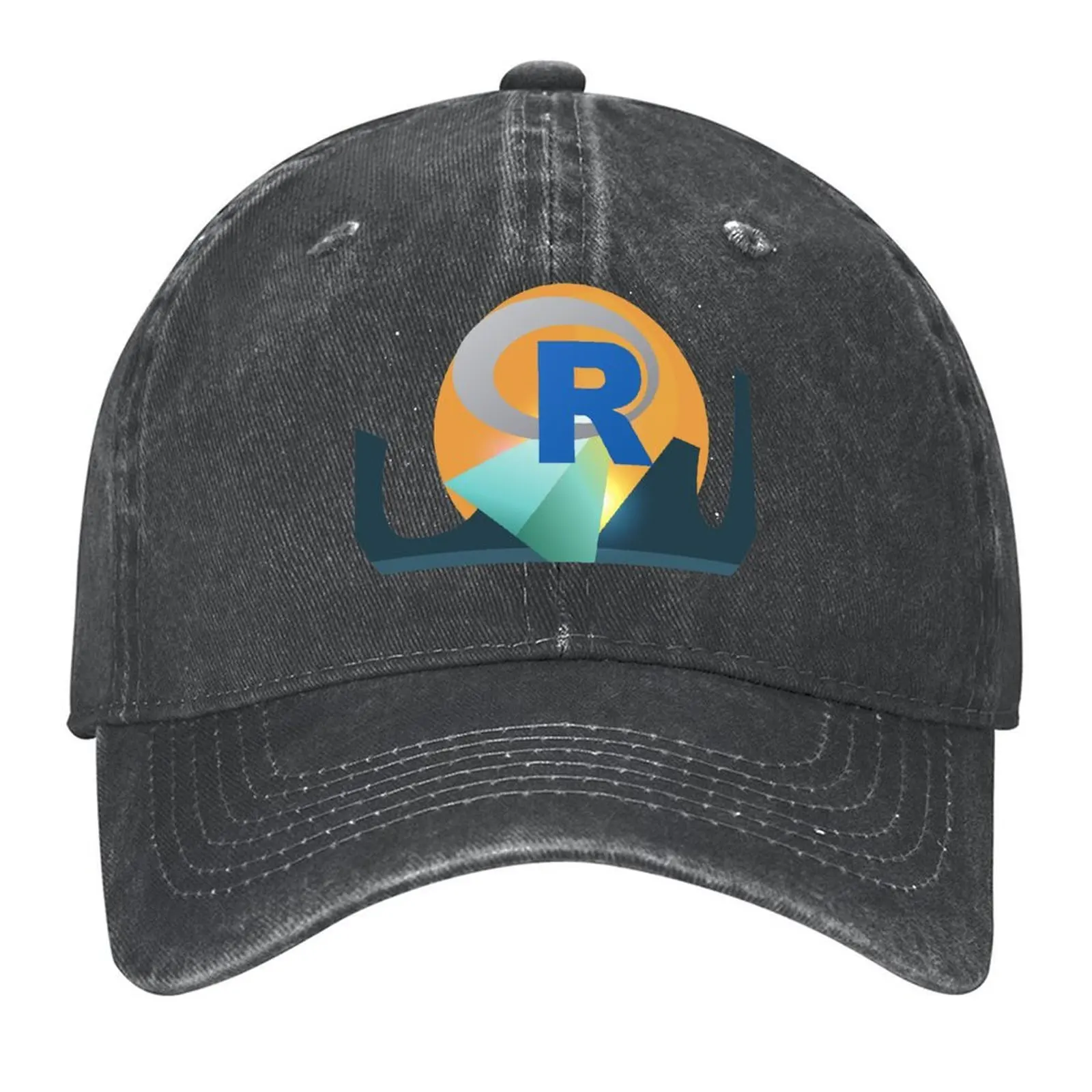 

R programming language R logo Baseball Cap designer cap Luxury Cap Trucker Hat men's big size hat Women's Hats For The Sun Men's