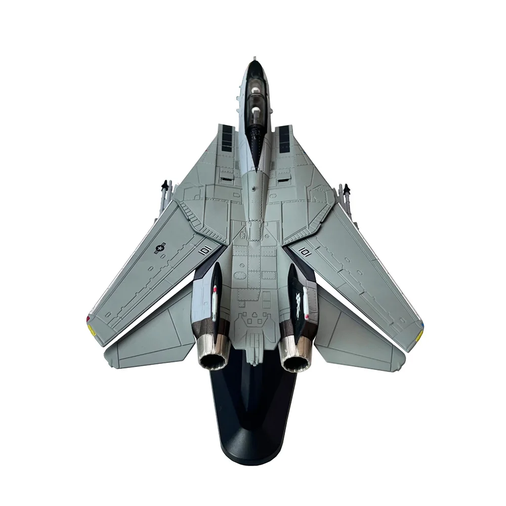 1/100 escala marinha dos eua grumman f14 F-14B jolly rogers VF-103 avião de combate brinquedo de metal modelo de avião fundido para coleção ou presente