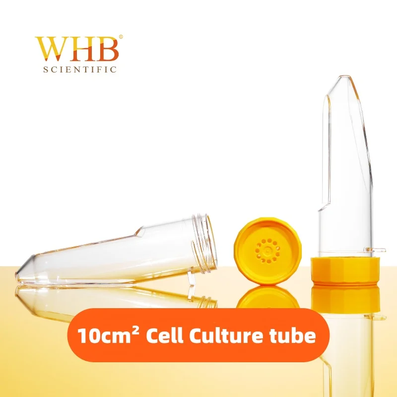 10cm² Cell Culture Tube Irradiation Sterilized Culture Tubes PS Material High Definition Science Flat Tube lab experiment tools