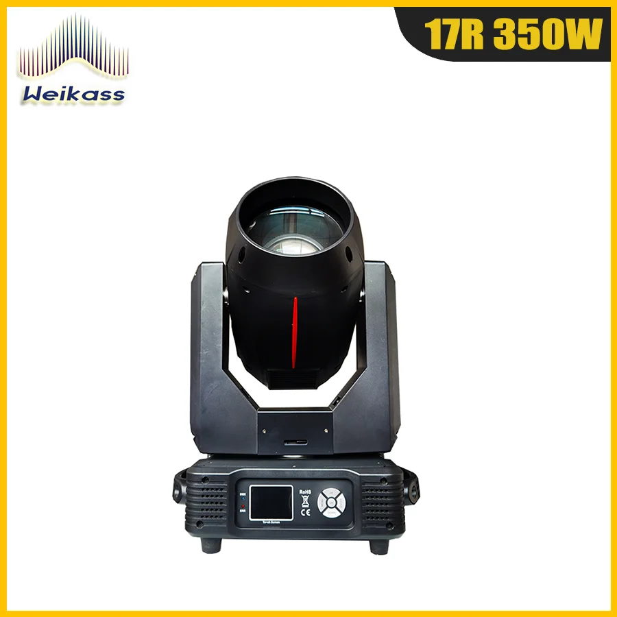 Imagem -02 - Moving Head Stage Light com Flight Case Luzes Rainbow Prism Gobo Dmx dj Disco Festa de Casamento Luzes Feixe 17r 350w Pcs