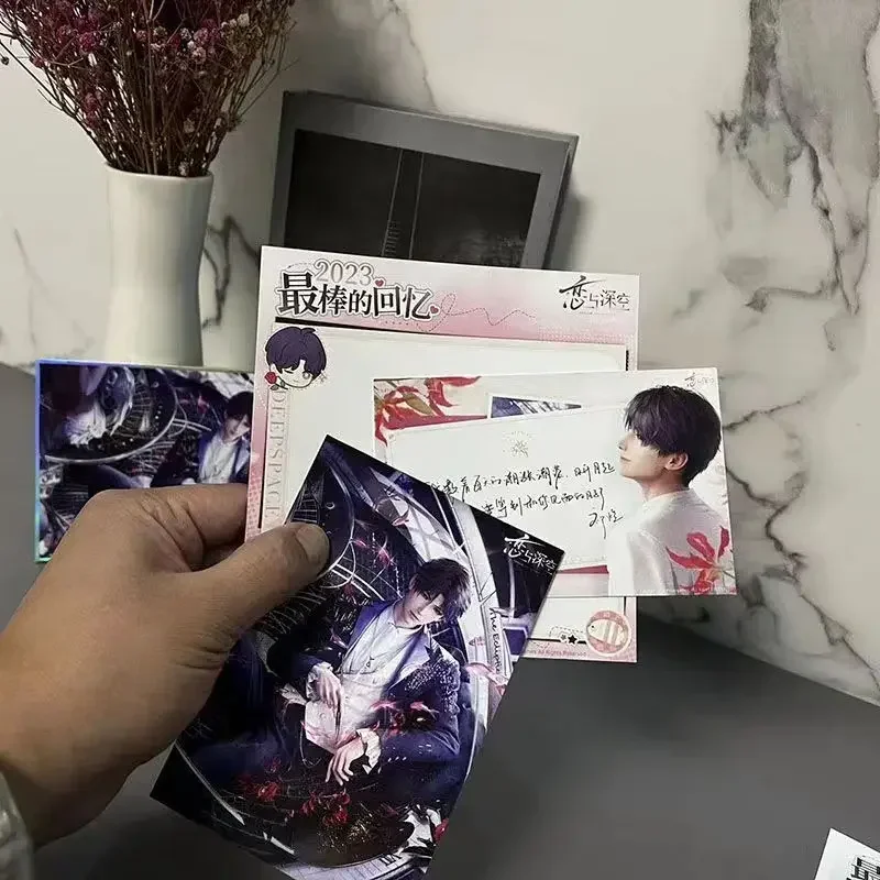 4Pcs Game Love and Deepspace Postcard Card Xavier Zayne Rafayel ralayo colored paper decorative picture
