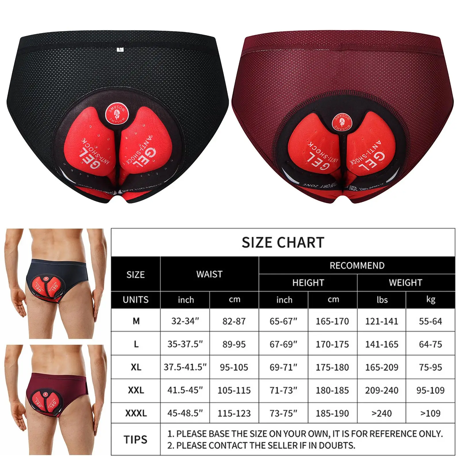 

MTB Bike Underwear Bicycle Undershorts Breathable Underpants Compression Men