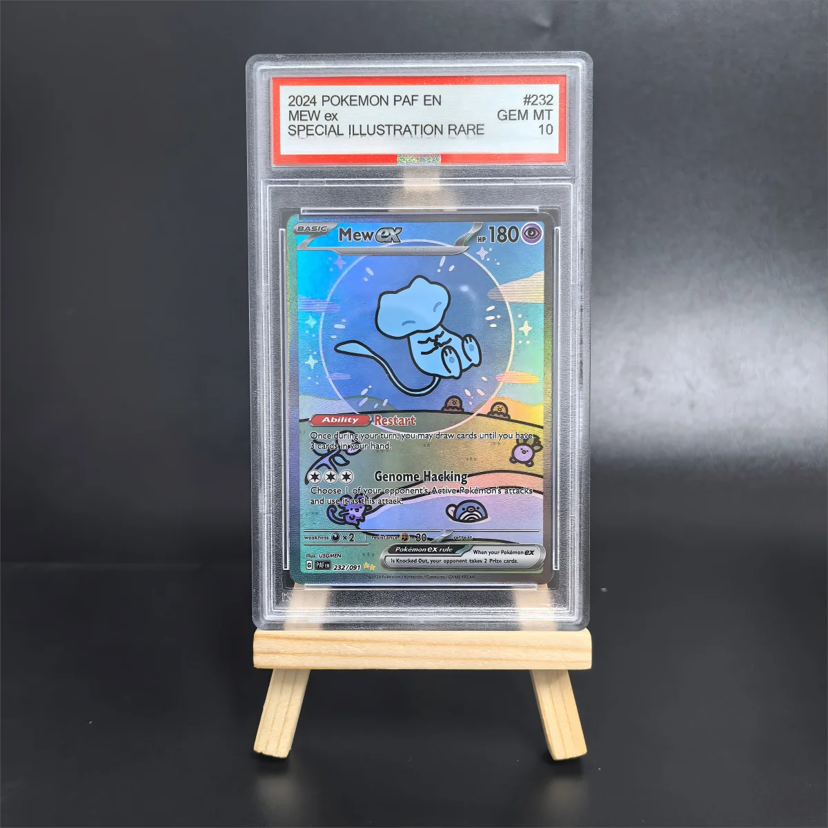 rating-card-collection-card-2024-pokemon-paf-en-mew-ex-special-illustration-rare-232-gem-mt10-copy-10points-rating-cards-gift